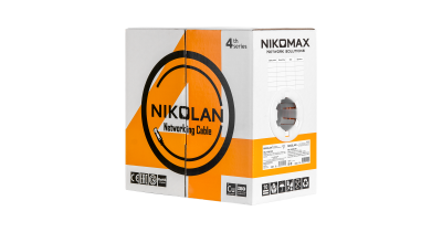 Кабель NIKOLAN U/UTP, 4 пары, Кат.5e, 24 AWG, внутренний, LSZH, 305м/100м, где xx-цвет 