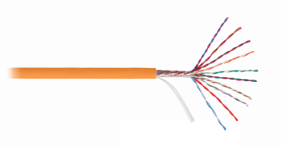 Кабель NIKOLAN U/UTP, 10 пар, Кат.5, 24 AWG, внутренний/внешний, LSZH, 500м 